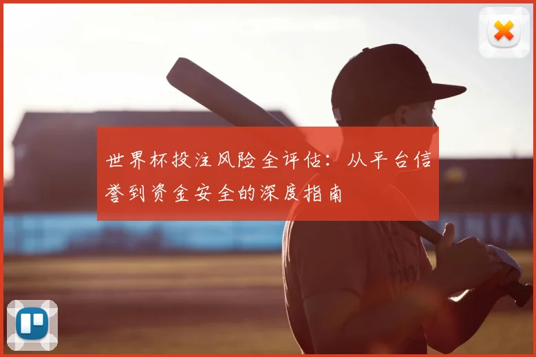 世界杯投注风险全评估：从平台信誉到资金安全的深度指南